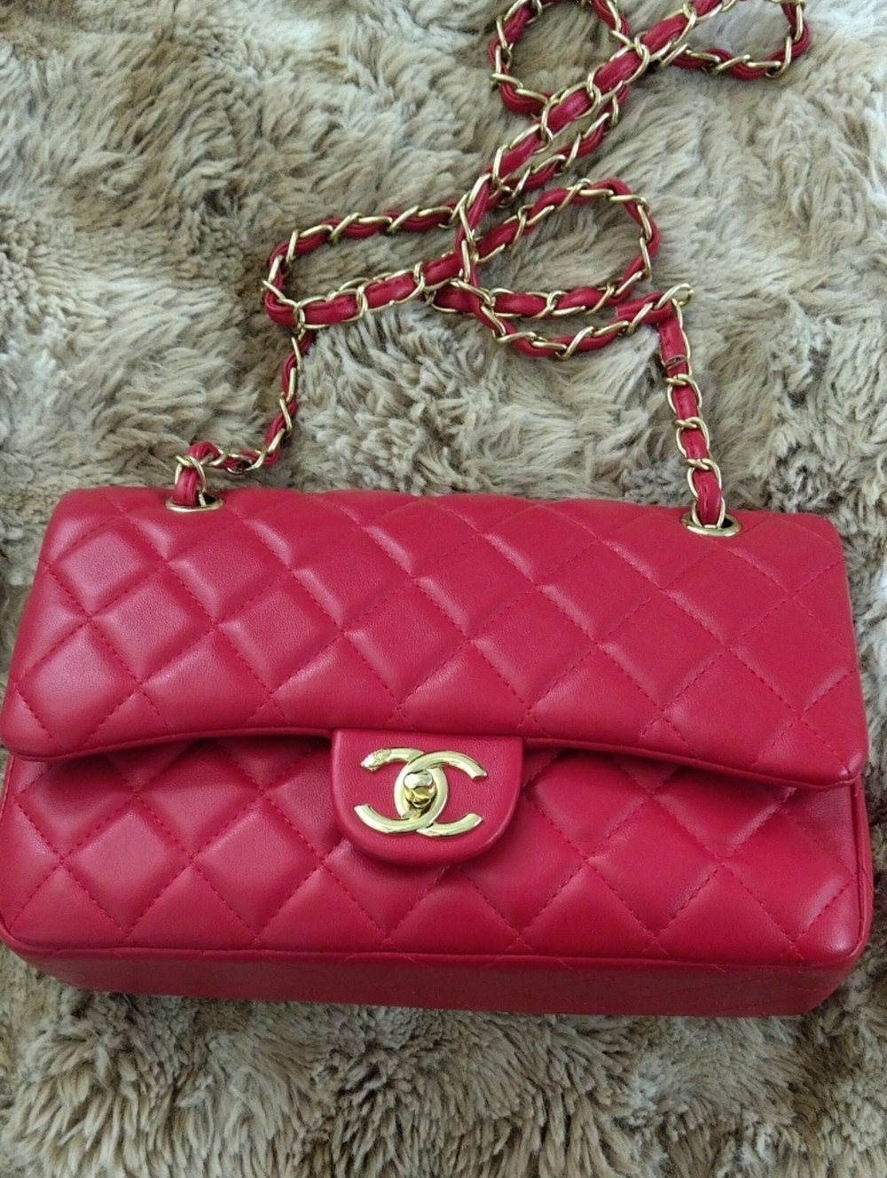 Red Leather Handbag